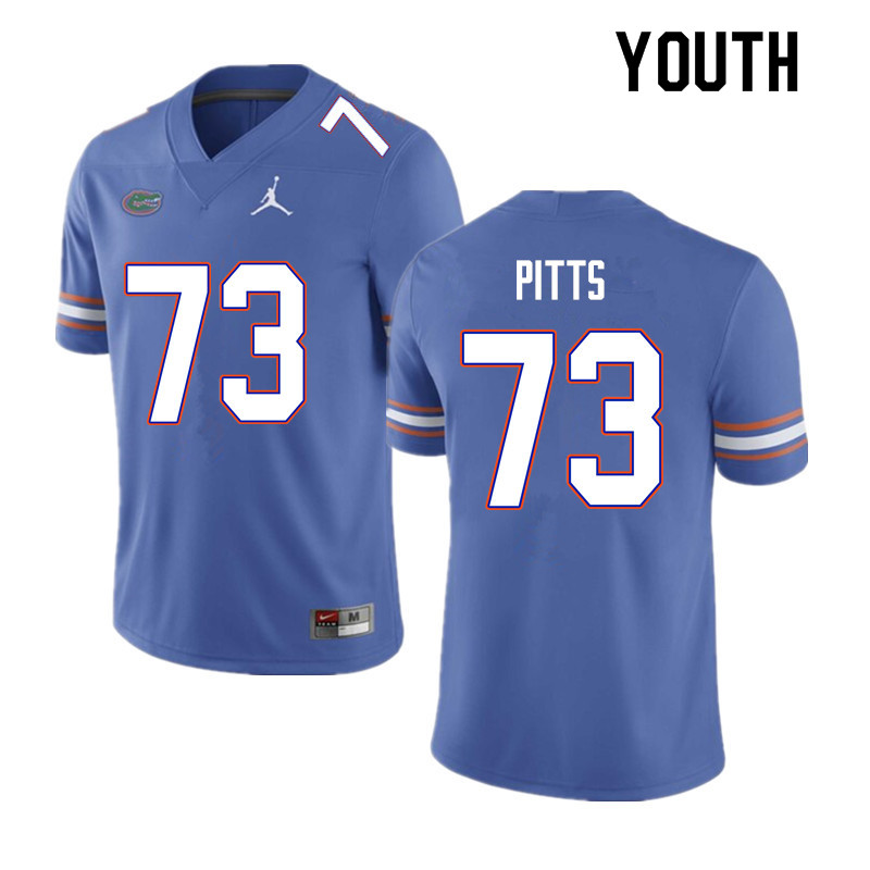 Youth #73 Mark Pitts Florida Gators College Football Jerseys Sale-Blue